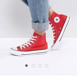 Red Hightop Converse